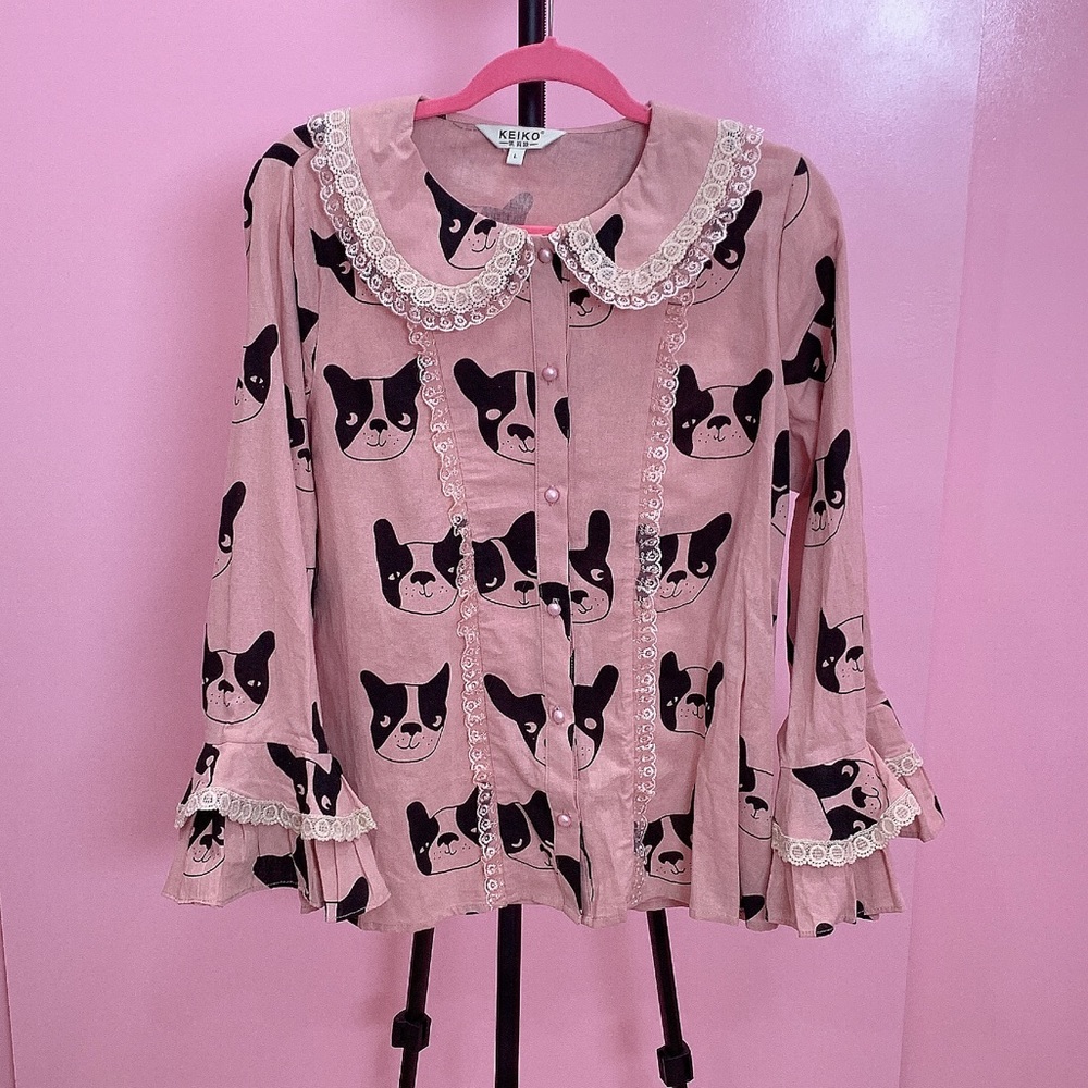 Ruffle Dog Blouse